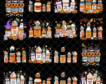 Pumpkin Spice Propofol Ativan Versed Haldol png bundle, Autumn Pumpkin Nursing, Autumn Floral, Nurse Fall Png, Fall Pumpkin, Fall Nurse png