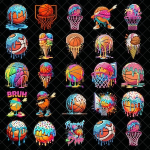 Basketbollsdropp PNG-paket, våffla-hemplatta PNG digitalfil, basketbollsspelares dropp PNG, basketliv, strö dropp