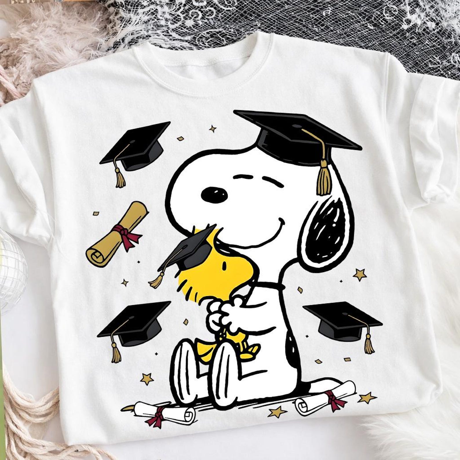 Snoopy Graduation PNG, Cute Graduation Dog Shirt Design, Graduation Cap ...
