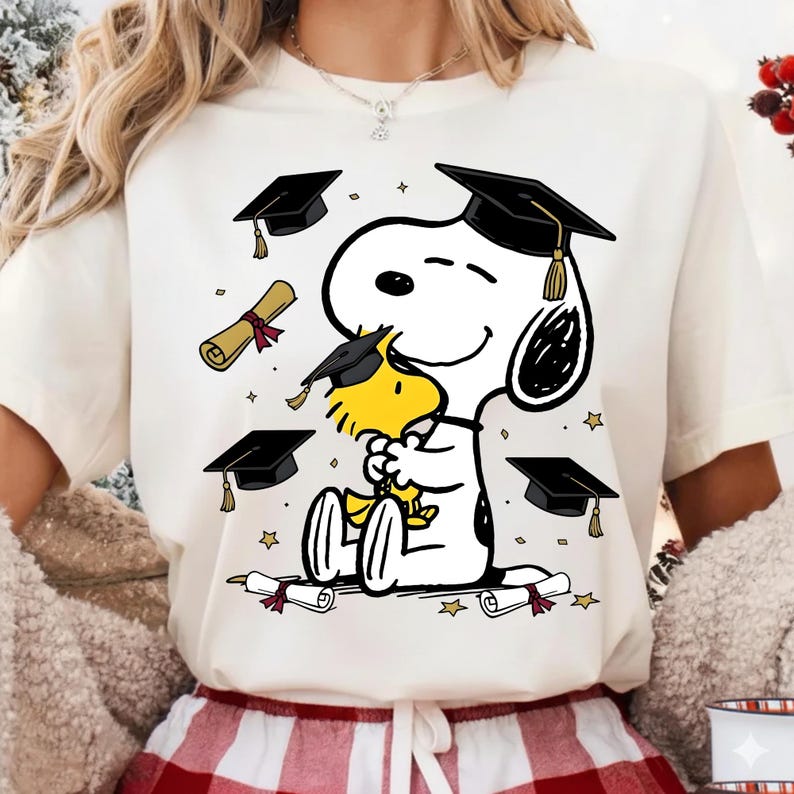 Snoopy Graduation PNG, Cute Graduation Dog Shirt Design, Graduation Cap ...