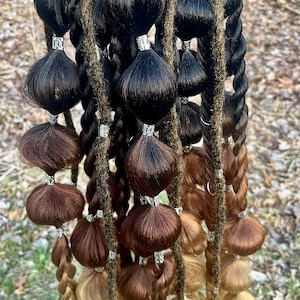 Brunette Ombré Dreadlock Festival Braids