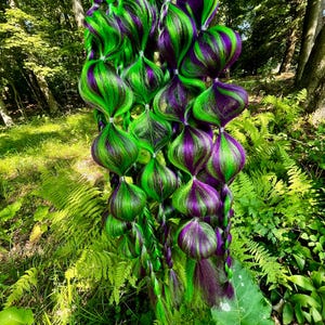 Cosmic Alien (purple and green) Festival Braids