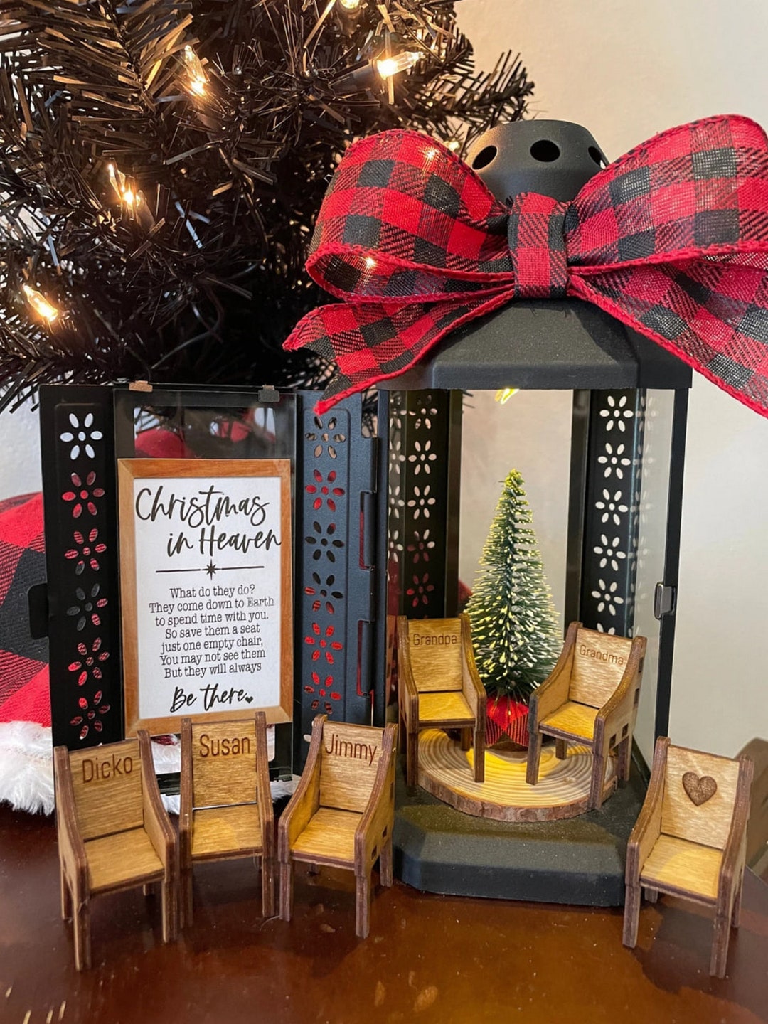 Christmas in Heaven Lanternsloving Memory Lanterns 9inch Etsy