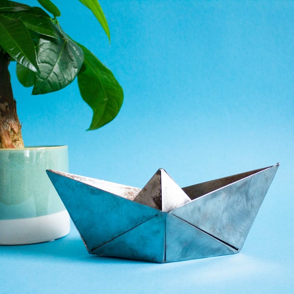 Metal Origami Boat