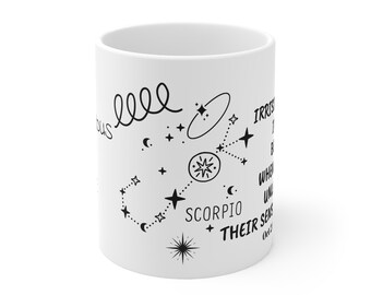 Scorpio Zodiac Coffee Mug: Naughty Astrology Gift