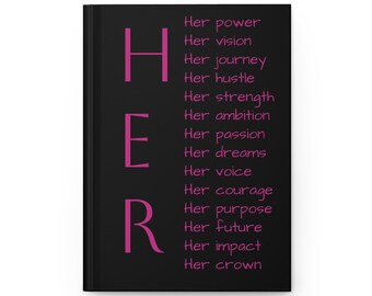 HER Journal: Real Estate Women's Matte Hardcover Diary