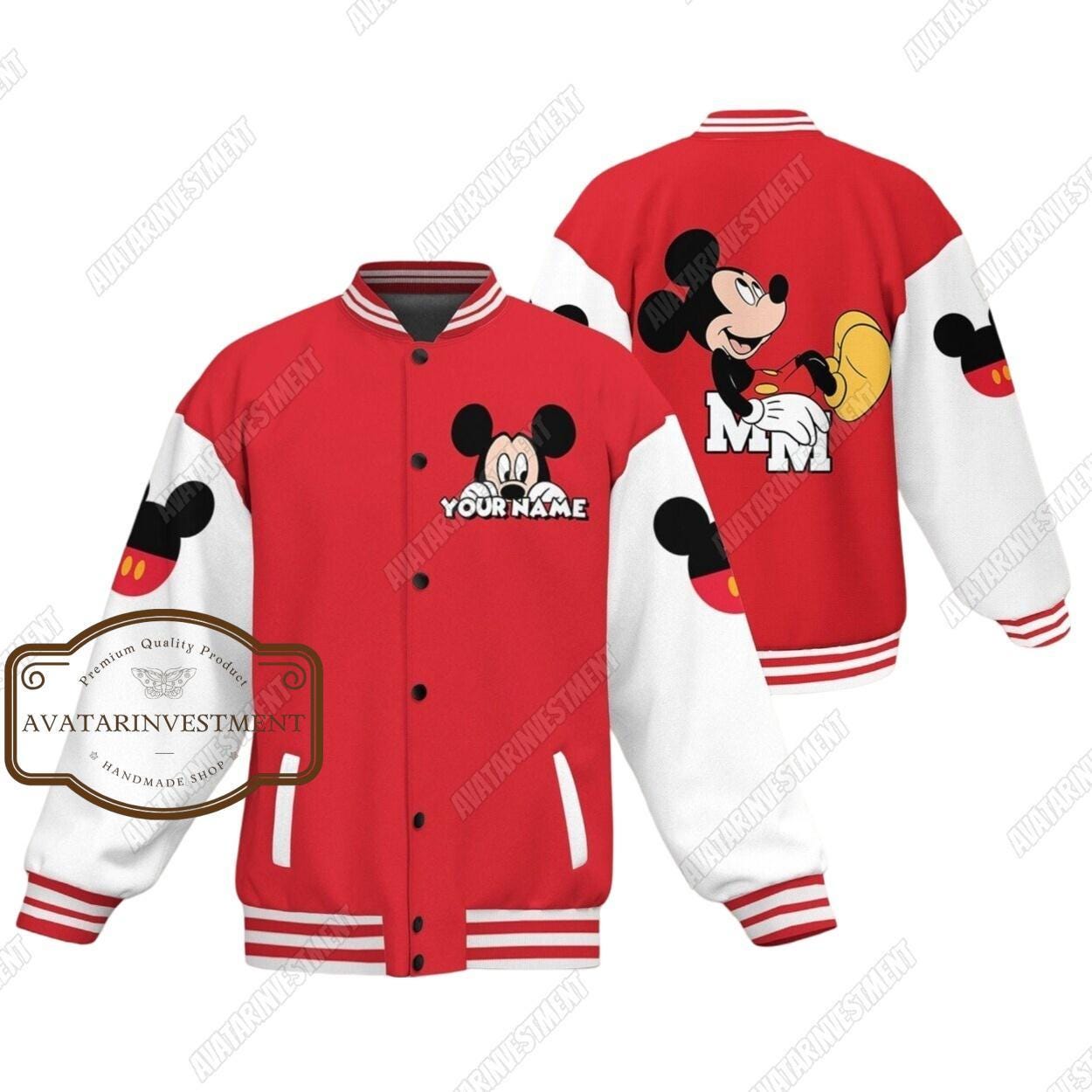 Mickey mouse varsity jacket womens online
