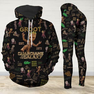 Les Gardiens de la Galaxie Groot et Stitch Sweat a Capuche Cadeau Etsy France