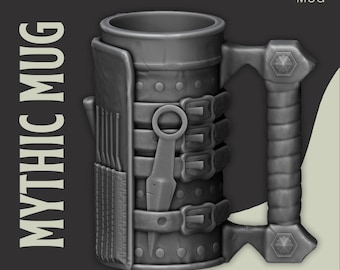 Tazza del ladro - Tazza mitica - Tazza per giochi da tavolo e LARP - Porta lattine per giochi di ruolo, tazza fantasy stampata in 3D