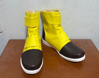 D.B. Trunks Shoes Torankusu Cosplay Yellow Boots  Custom Made for Men