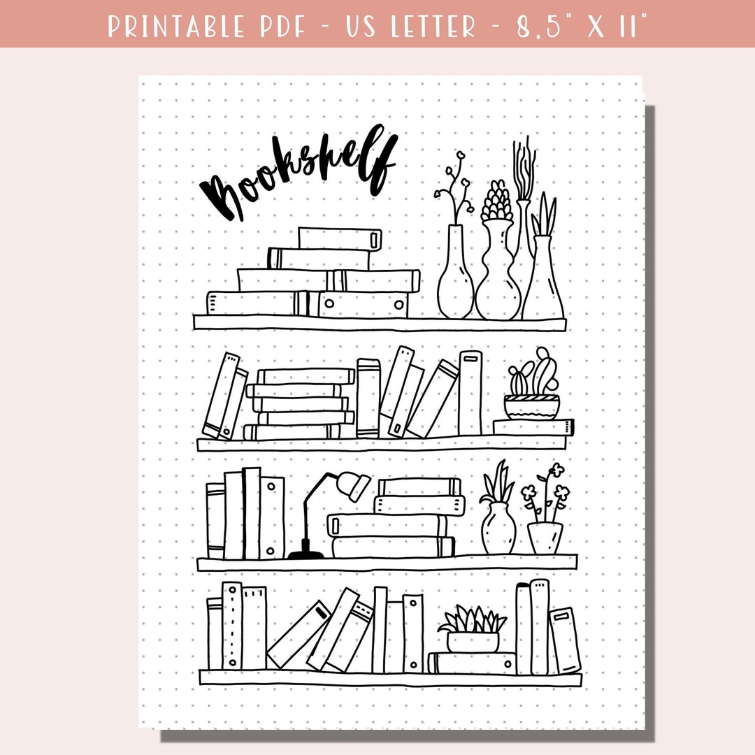 Bookshelf Printable / Book Tracker / Reading Tracker / Reading Journal ...