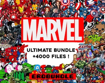 4000+ Mega Bundle LAYERED Files, Avangers, IronMan, Thor, Deadpool, Captain America, Spider Man, Superhero PNG SVG Files Cricut Silhouette