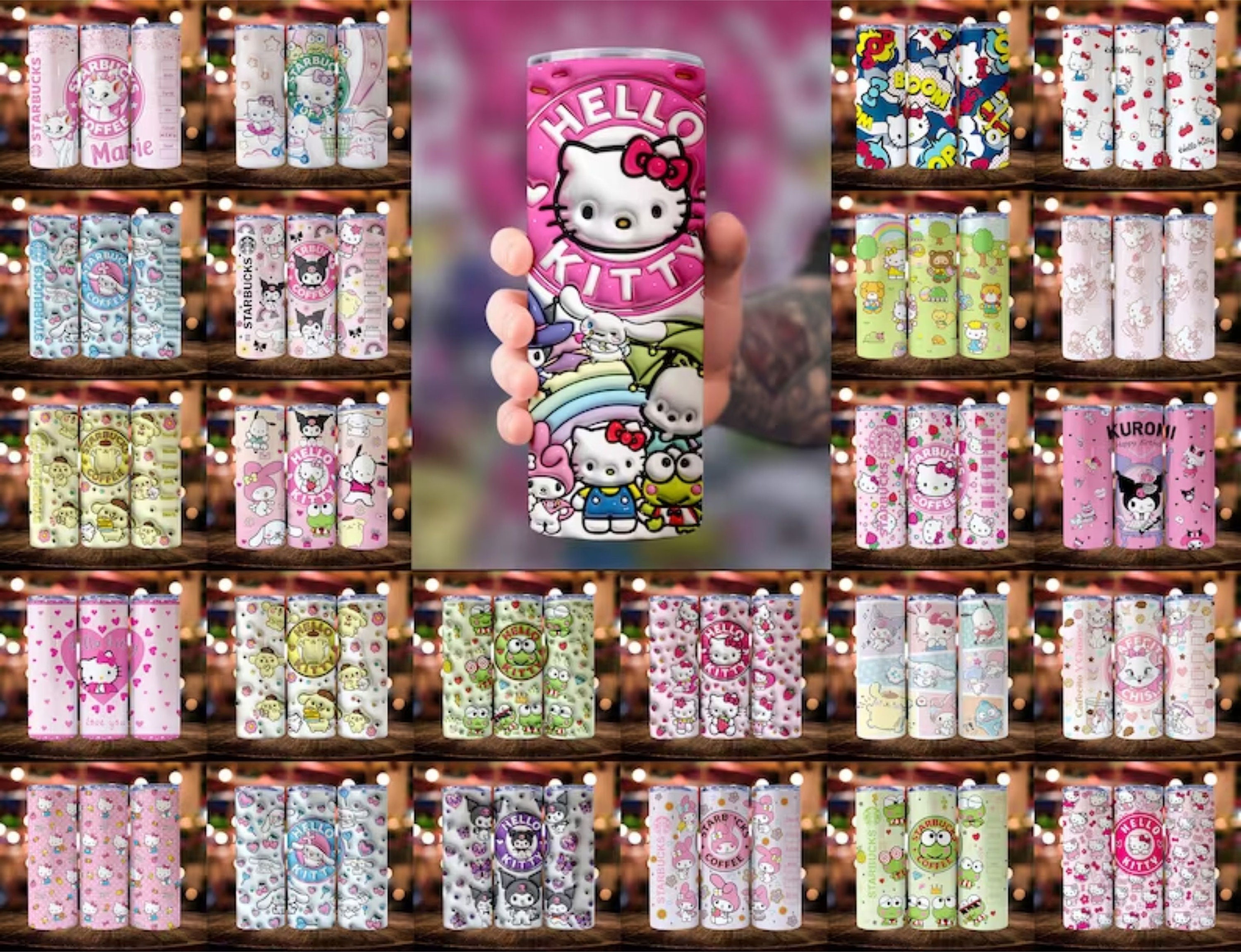Hello Kitty Anime Cup Wrap, Ready to Use Glass Cup Wrap for Glass Can –  SakuratopiaAnime