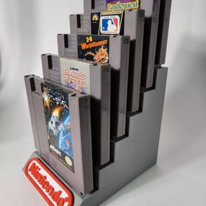Nintendo NES Six Cartridge Display Stand, 3D Printed
