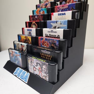 SEGA Genesis 18 Game Cartridge Display Stand (Logo)