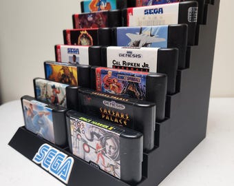 SEGA Genesis 18 Game Cartridge Display Stand (Logo)