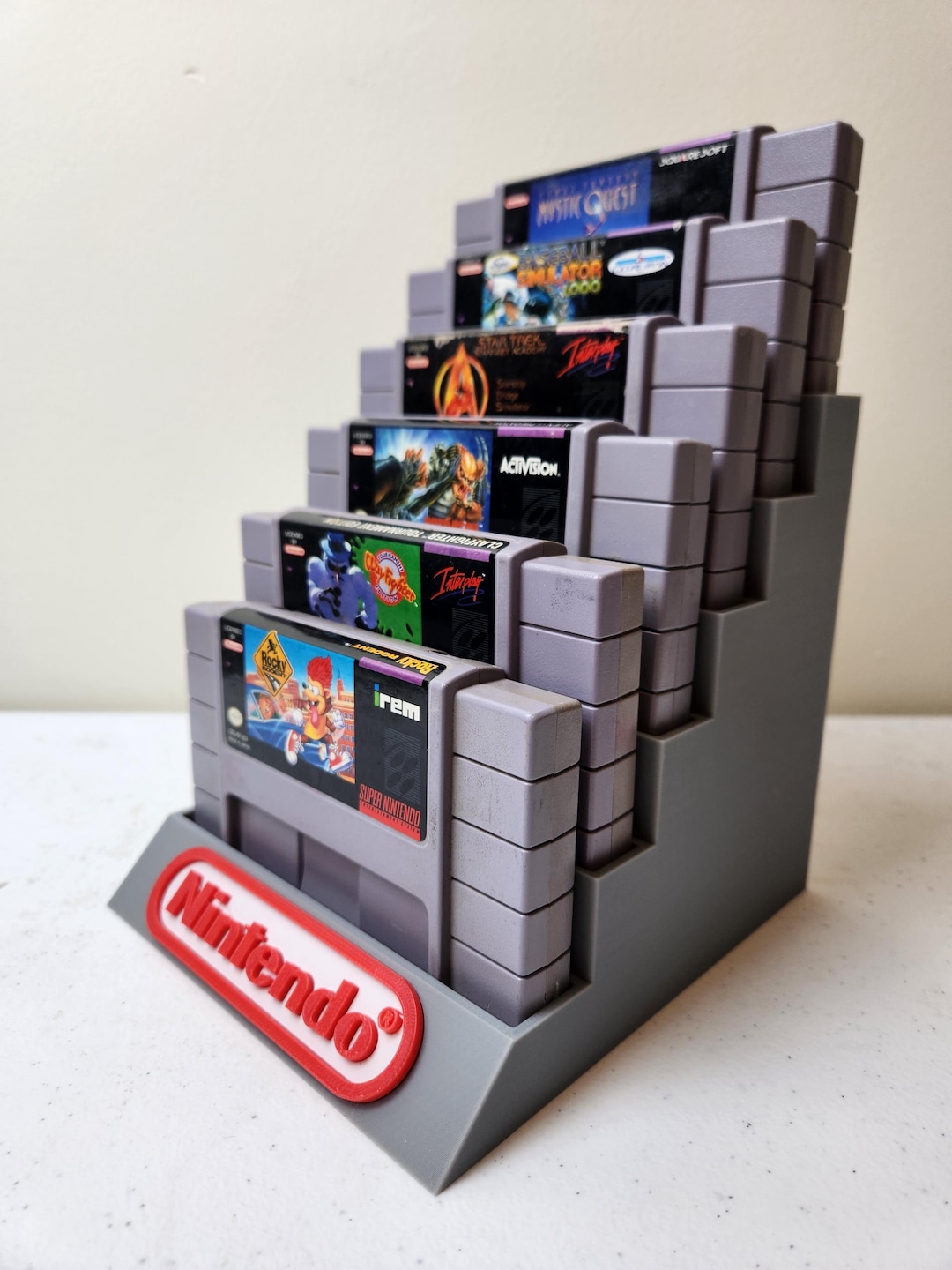 Nintendo SNES Six Cartridge Display Stand, 3D Printed - Etsy