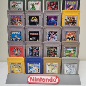 Nintendo Gameboy and Gameboy Color 20 Game Cartridge Display Stand - Etsy