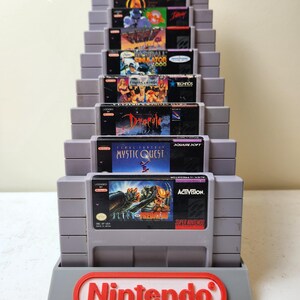 Nintendo SNES 9 Cartridge Display Stand, 3D Printed - Etsy