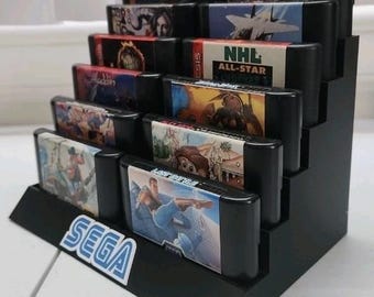 SEGA Genesis 12 Game Cartridge Display Stand (Logo)