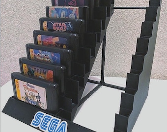SEGA Genesis 32X 18 Game Cartridge Display Stand (Logo)