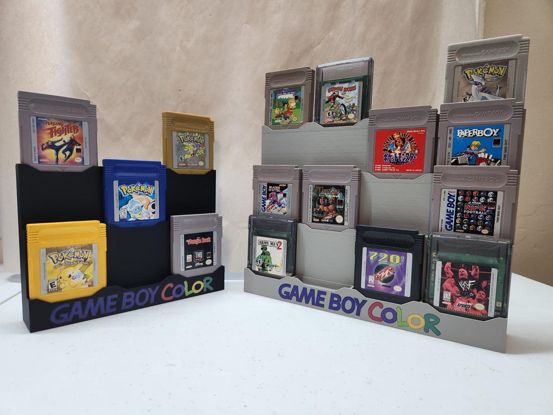 Nintendo Game Boy Color (GB, GBC) Cartridge Display Stand / 3D Printed ...