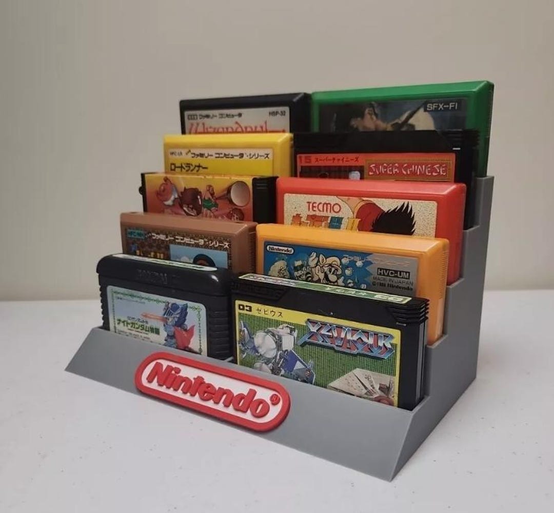 Nintendo FAMICOM / Family Computer 10 Cartridge Display Stand, 3D ...