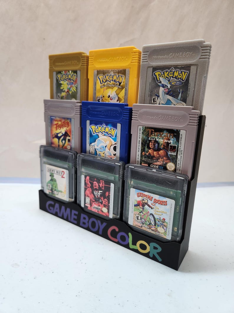 Nintendo Game Boy Color (GB, GBC) Cartridge Display Stand / 3D Printed ...