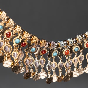 Replica Bactrian gold necklace of pendants, 100 BC-100 AD, Kabul Museum, Afghanistan