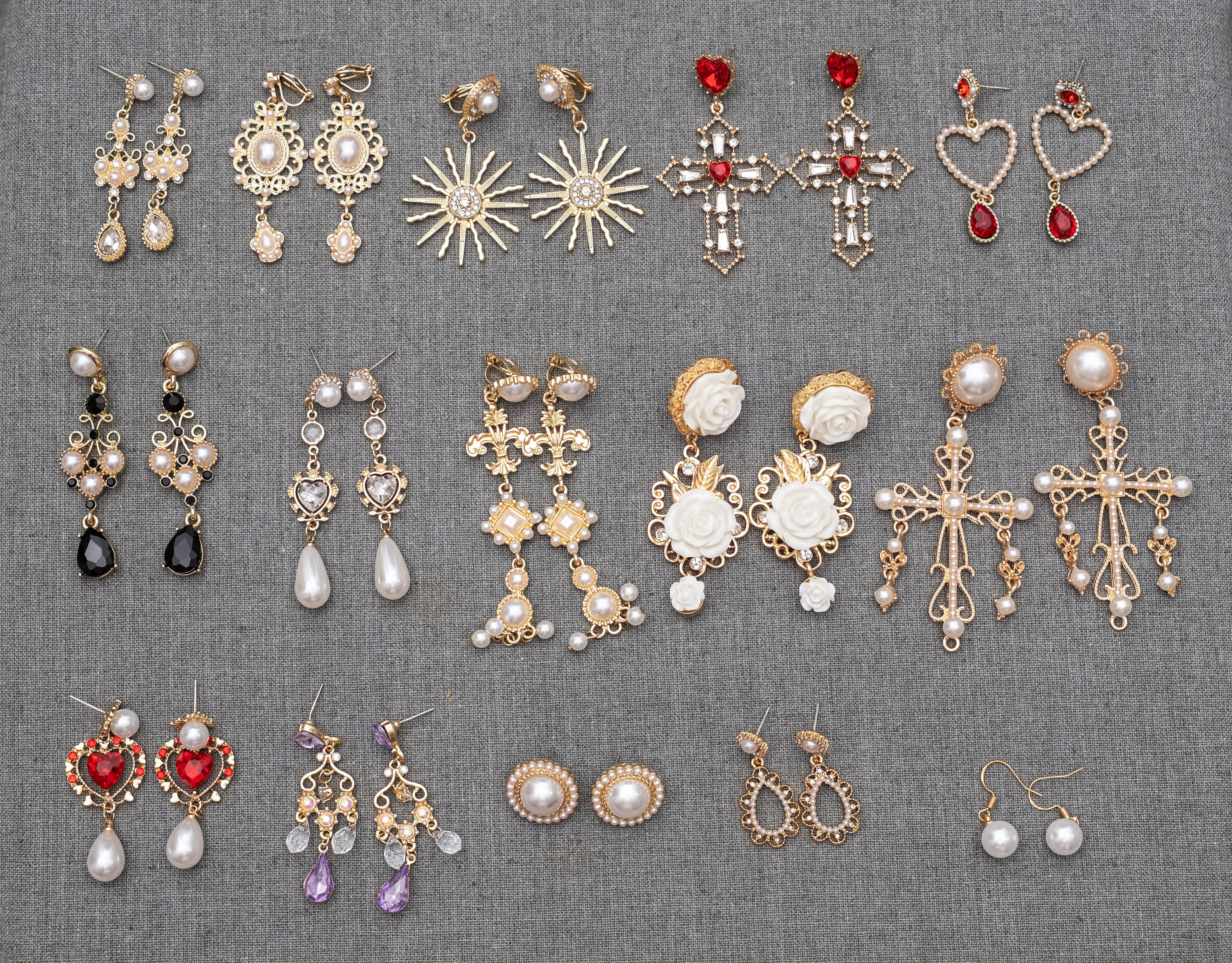 Lot De Bijoux Fantaisie Lolita - Boucles D'oreilles + Bague - Neuf Avec étiquettes