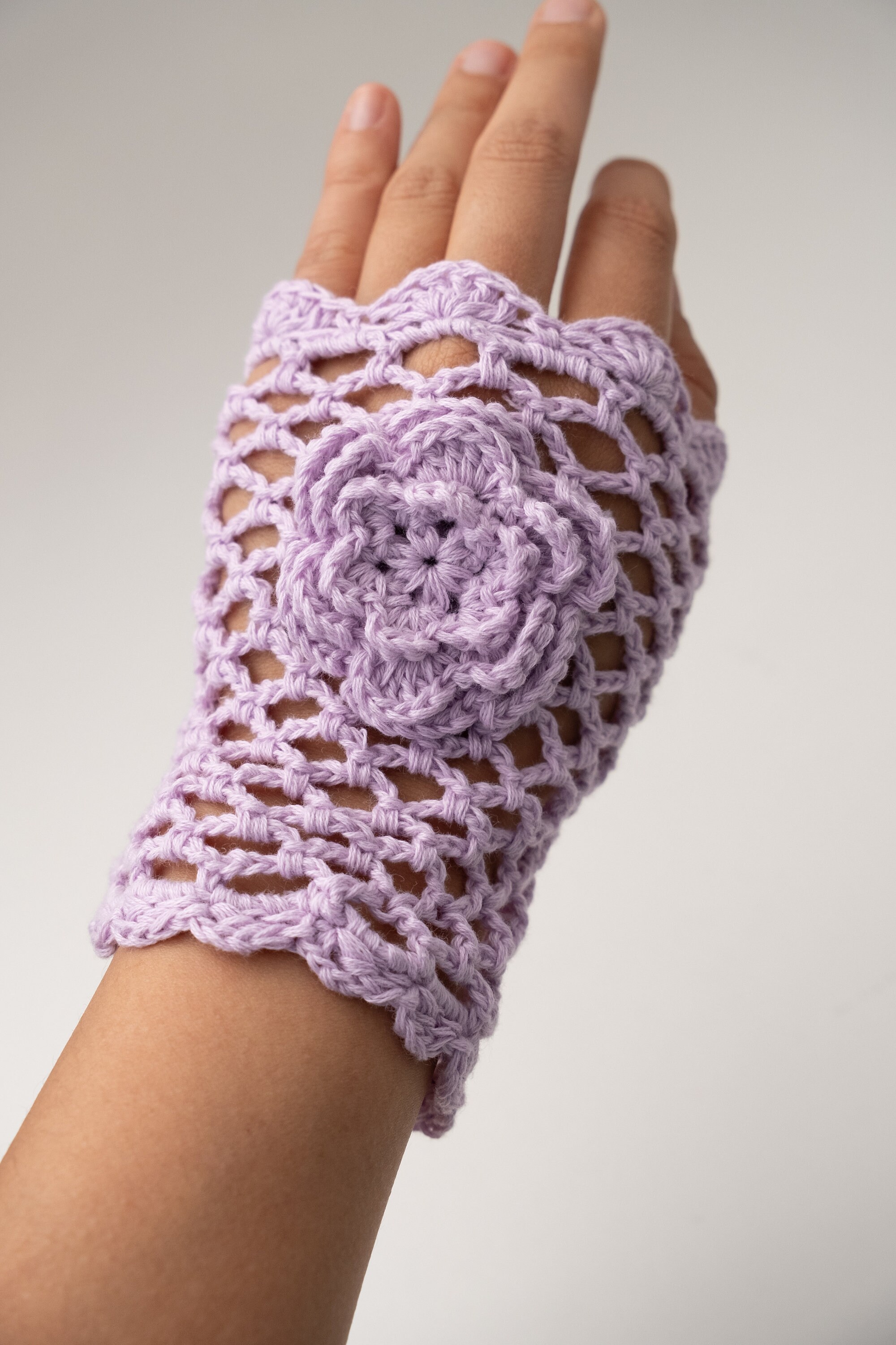 手作りニット帽、紫、花柄メッシュ、1970 年代ヴィンテージ風 - Etsy 日本