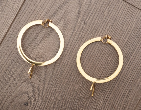 Fate Ishtar earrings, gold-plated copper, non-piercing ear clips