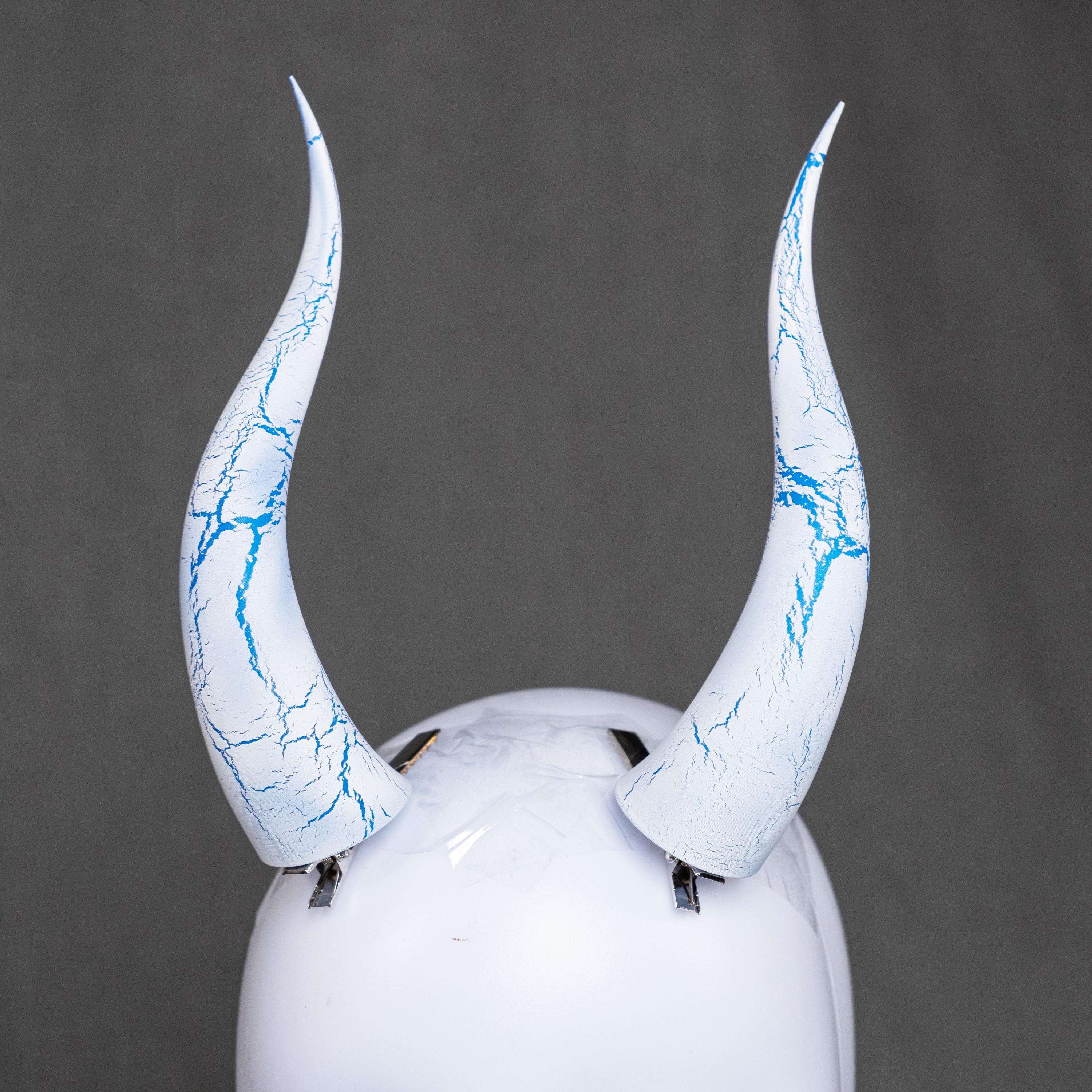 Dragon Demon Horns, Light Blue, 6.5 In, Lifelike Texture  display picture 3