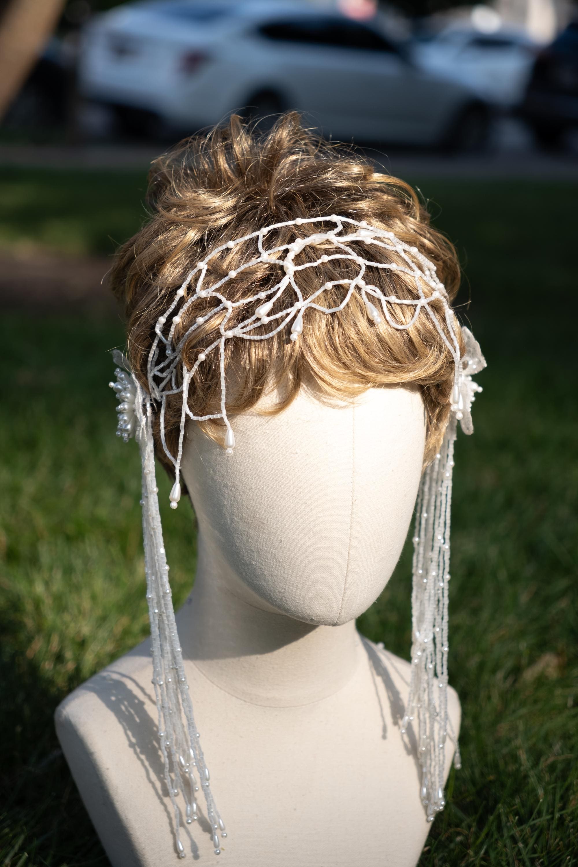 70s Bridal Headpiece - Etsy display picture 1