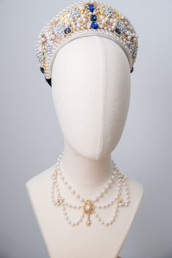 ■VINTAGE HOLLYWOOD■ Baroque Pearl Layered Necklace VH2479N Baroque Style Layered Pearl Necklace | BOOGZEL CLOTHING