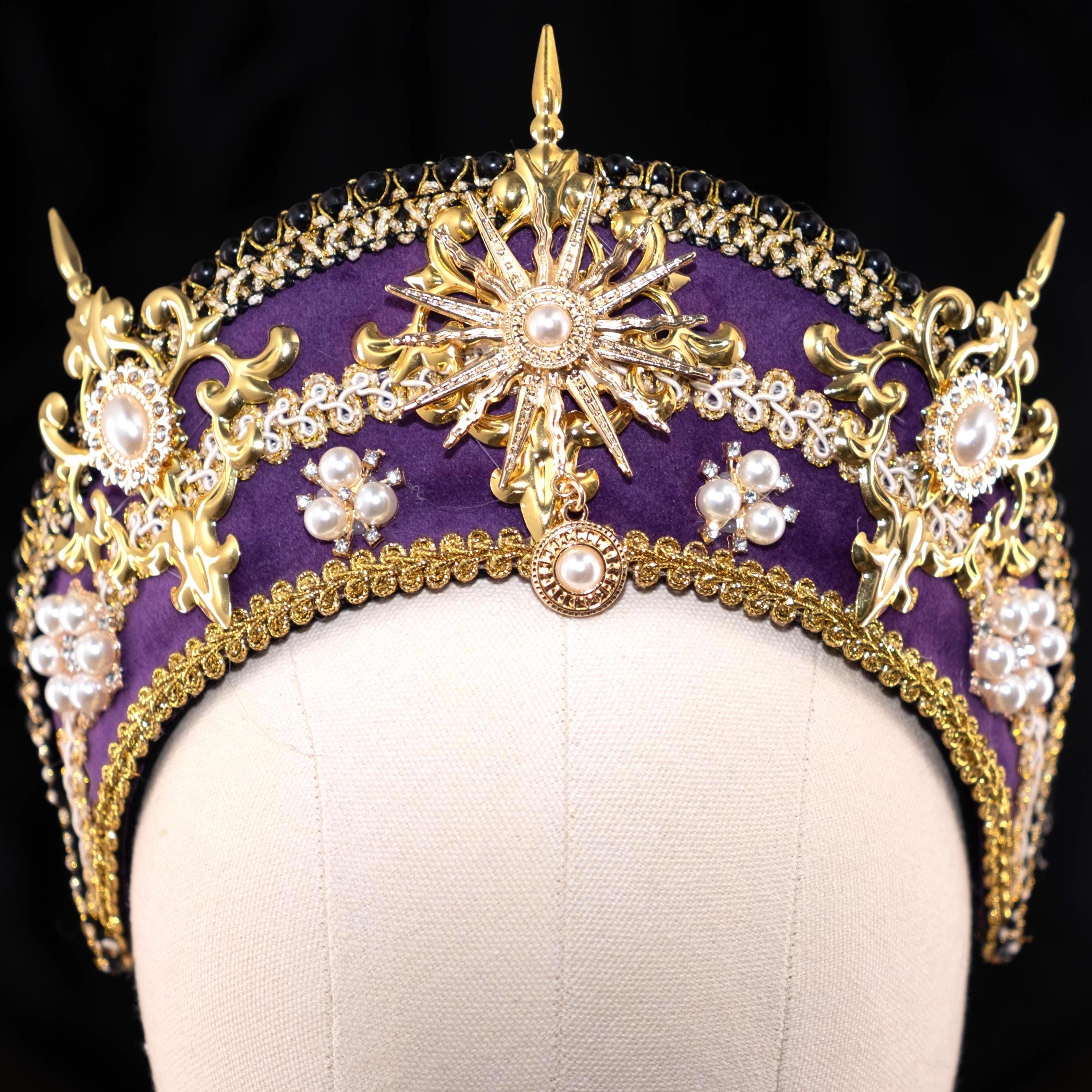 Fenaroli for Regalia Tiara - One of a kind Amazon.com : Vofler Crowns for Women, Gold Tiaras - Baroque  main image 4