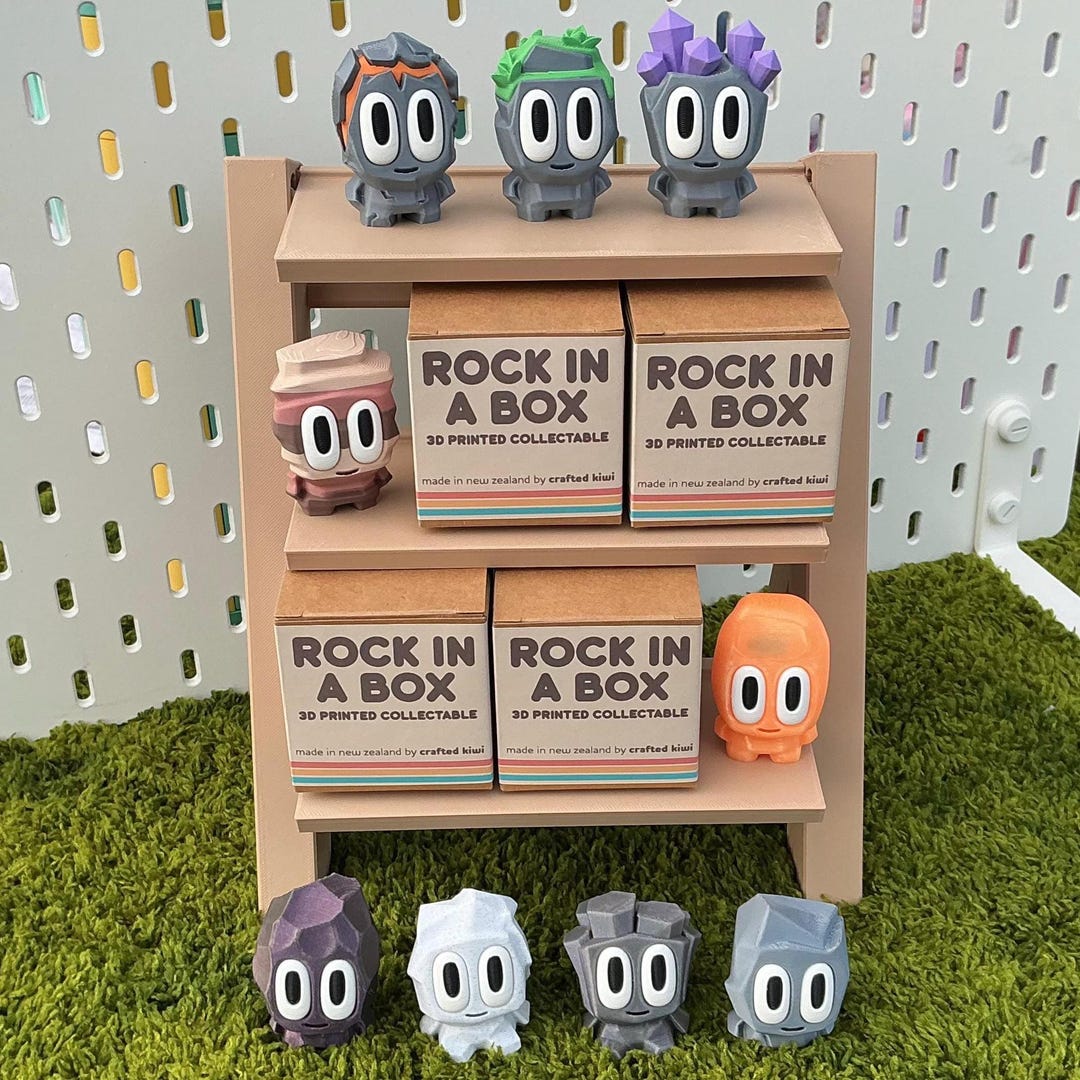 3D Printed Collectable - Rock in a Box - Etsy