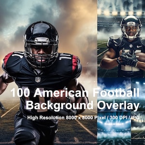 American Football Fotohintergrund: 100 Sportbilder (Digitaler Download)