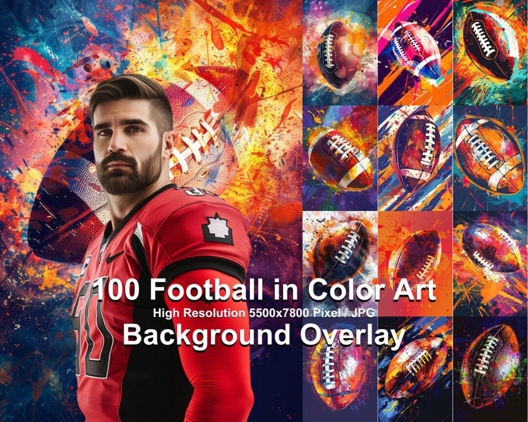 Sports Backgrounds | 100 Football in Color Art Themed Images for Sports ...