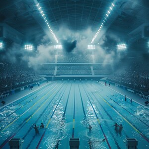Swimming Arena Photo Backgrounds: 100 Sports Images (digital Download ...