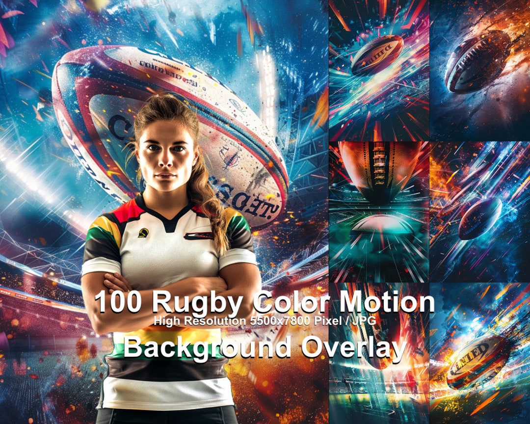 Rugby Photo Backgrounds: 100 Sports Photoshop Overlays (digital ...
