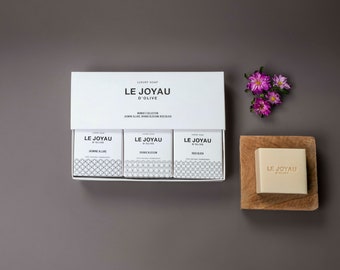 White Gift Box II - Luxury Solid Soaps - 100% Natural, Artisanal and Ecological