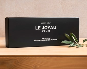 Black Gift Box - Luxury Solid Soaps - 100% Natural, Artisanal and Ecological