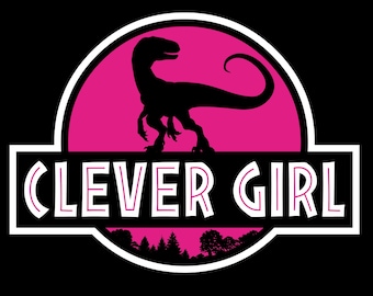 Clever Girl Decals (pair) 15.5 inch