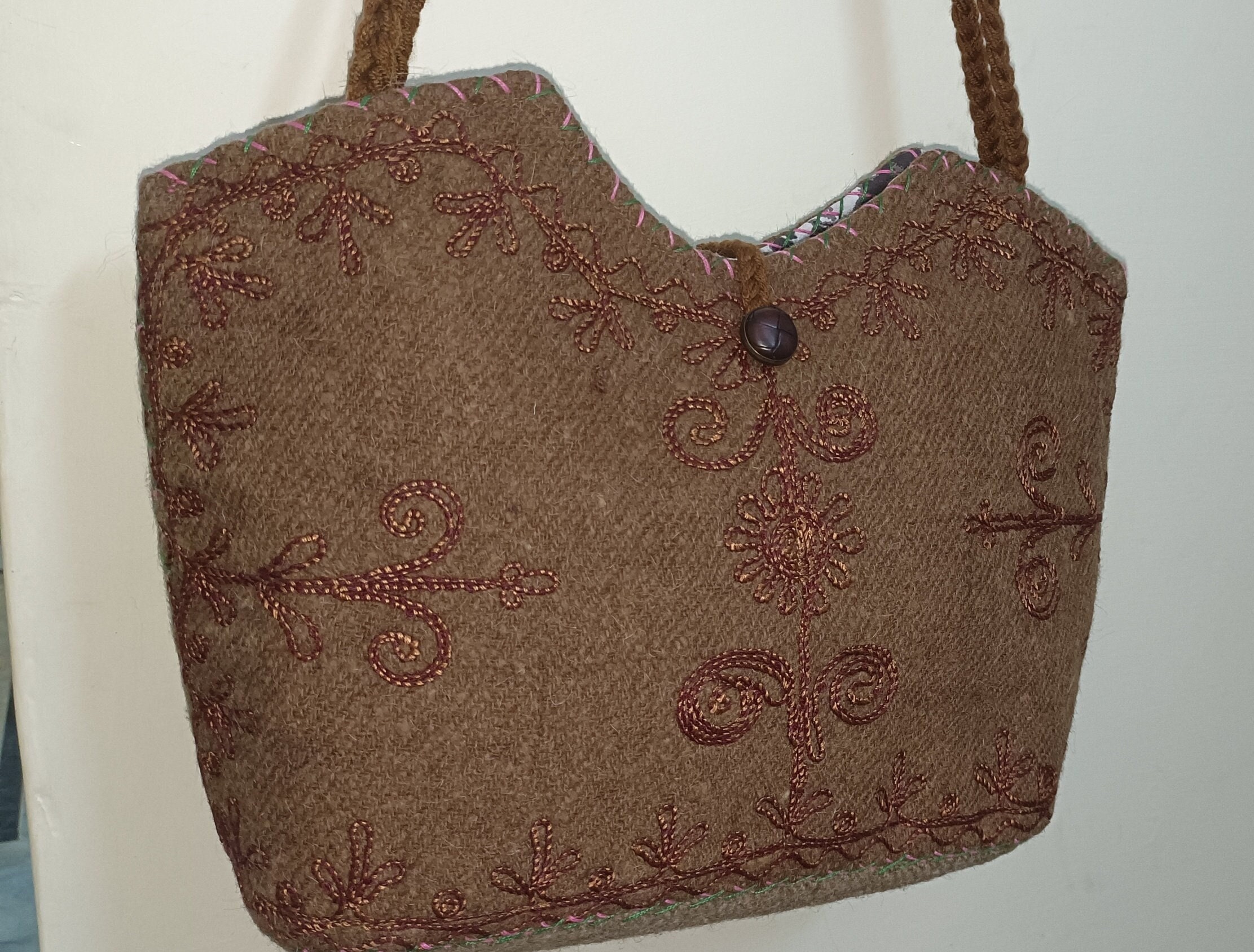 Women's Bags & Handbags for Sale - Shop Designer Handbags - eBay | Wool  purse, Floral applique, Boho purses