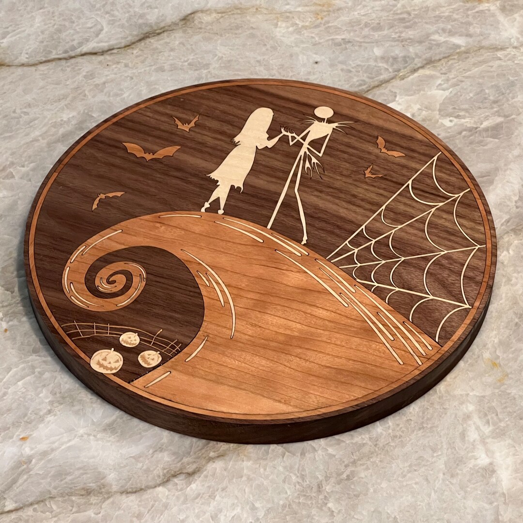 Nightmare Before Christmas Wood Inlay Etsy