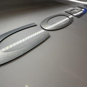 3D Raised Marine “COBIA” 31”L x 2.68”H Modern Boat Logo Decal with 3M Tape and Stencil Pack of 2 Custom Color Options