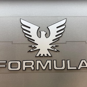 FORMULA 23 ''H Boot Logo Aufkleber mit 3M Klebeband und Schablonenpackung mit 2 benutzerdefinierten Farboptionen Acryl-UV-beständig
