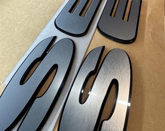 3D Raised Marine  “SEA HUNT” 49”L x 2.6”H Modern Boat Logo Decal with 3M Tape and Stencil Pack of 2 Custom Color Option Acrylic UV Resistant