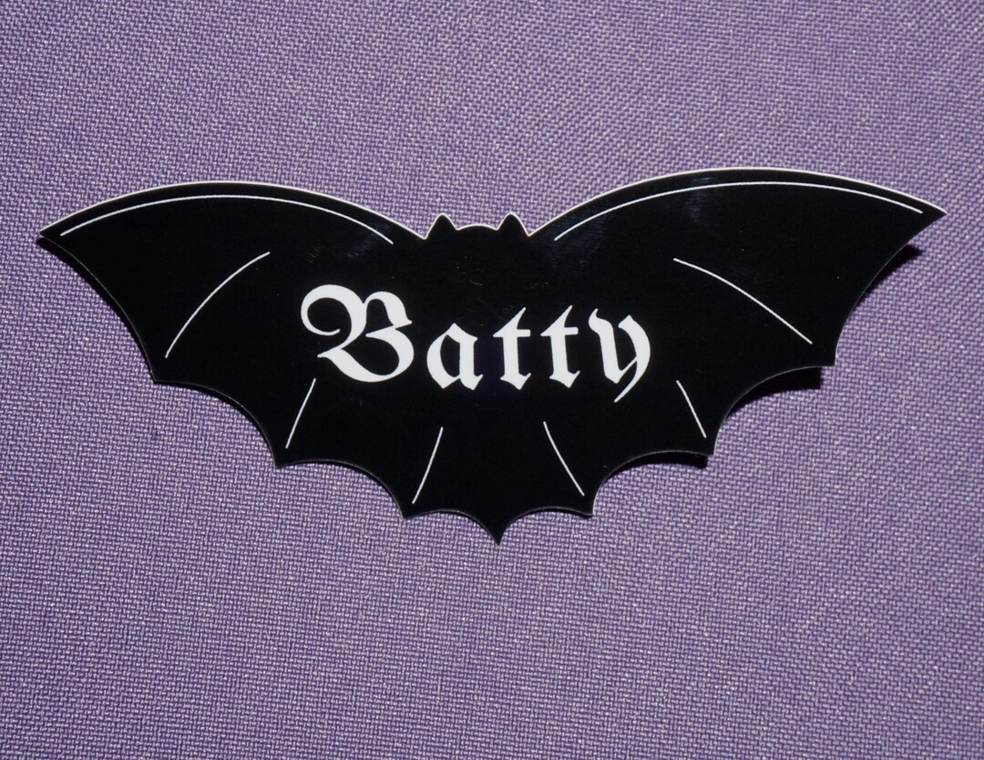Batty Bat - Sticker - Etsy